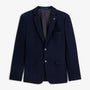 Henri dark navy blue blazer, front view.