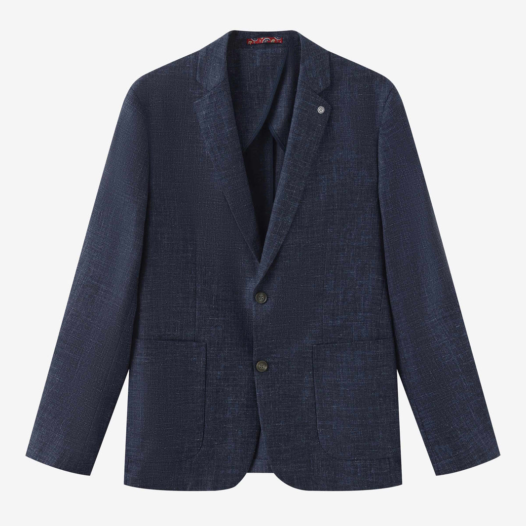 Blazer Simoncini en Laine Bleu Homme SERGE BLANCO