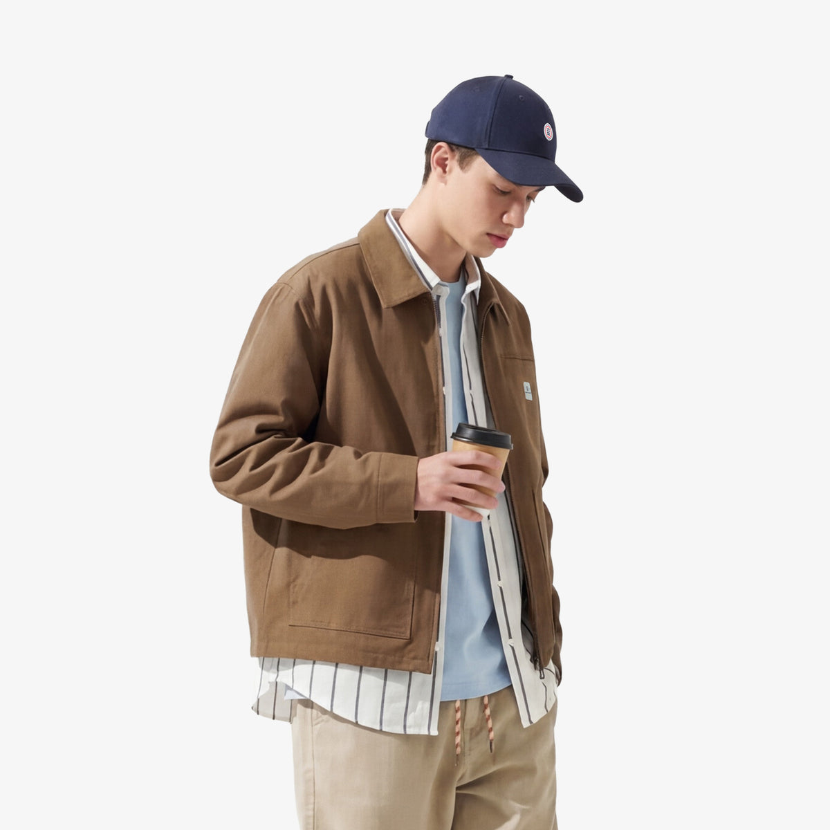 Blouson Domi bi-stretch taupe