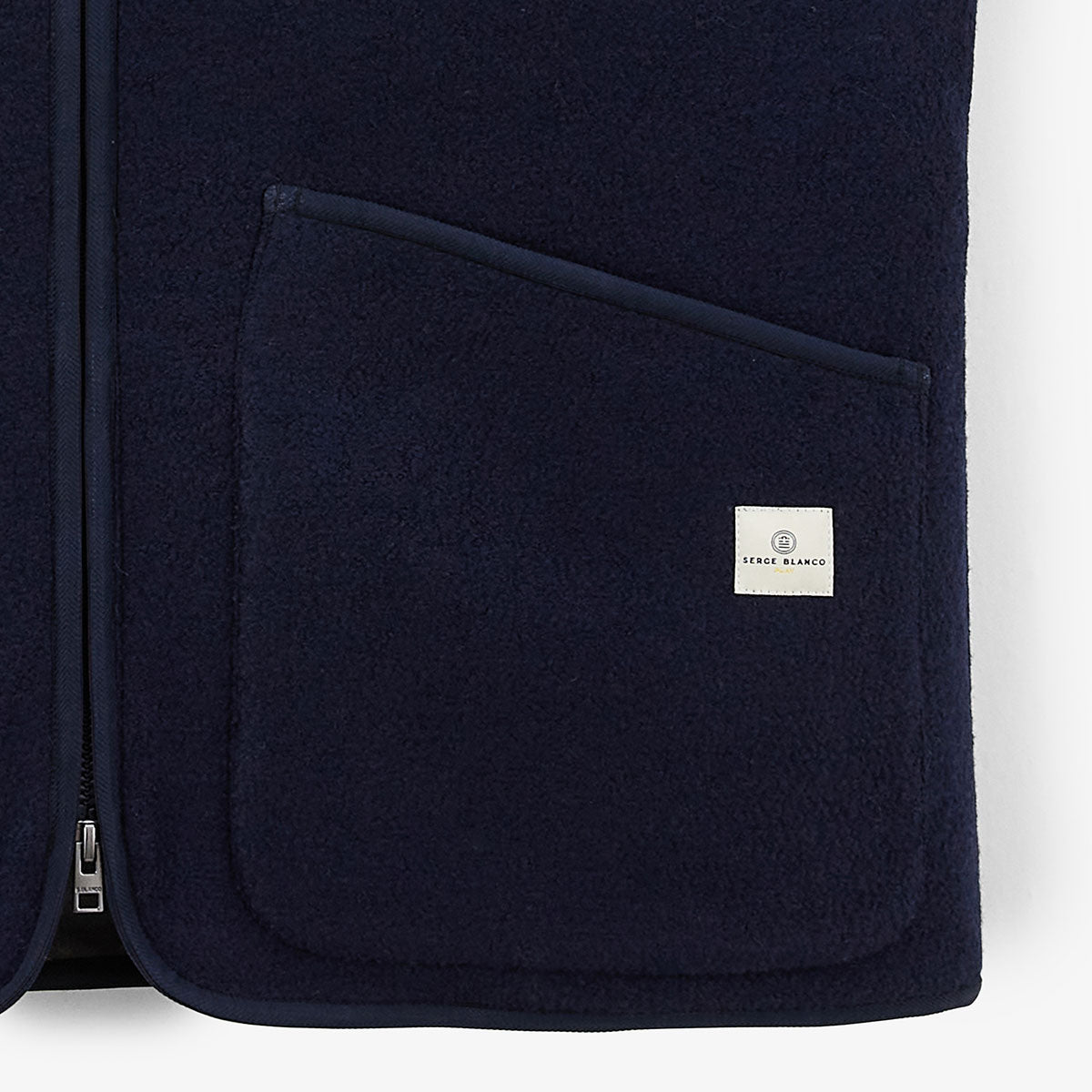 Blouson Polaire Sans Manches Bleu Dark Navy Worker PLAY Homme SERGE BLANCO