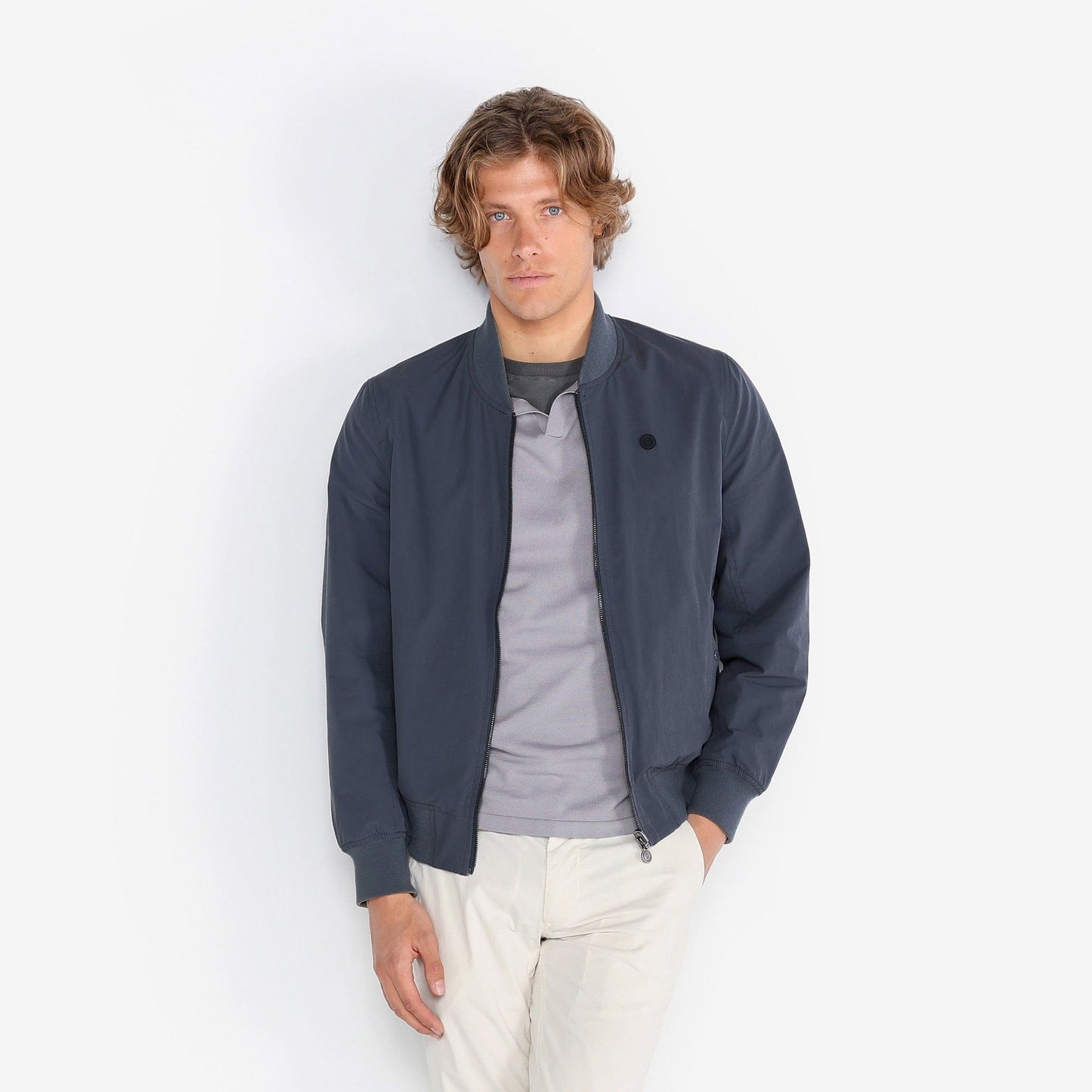 Danielo reversible blue and military bomber