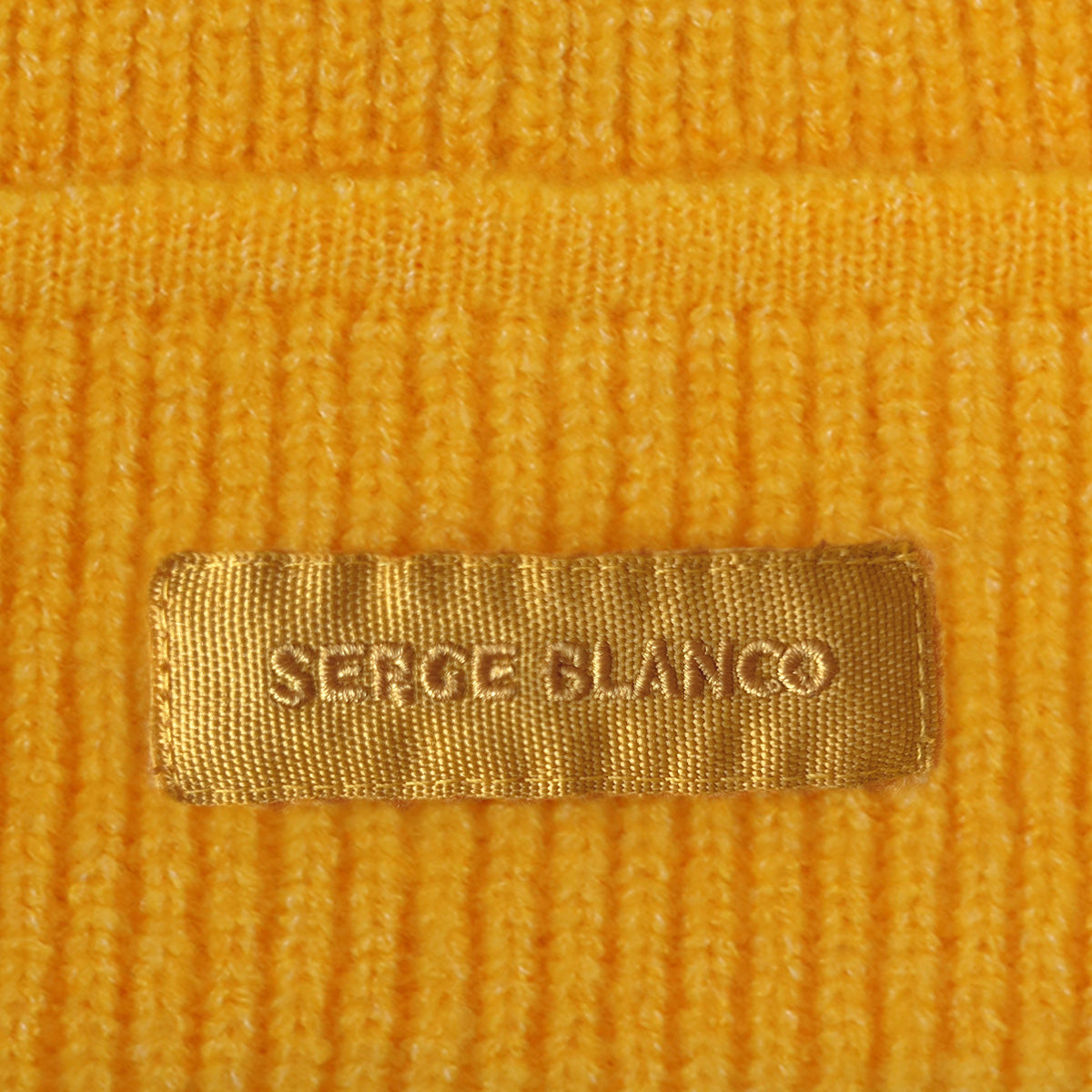 Bonnet à Revers Uni Jaune Gold SERGE BLANCO