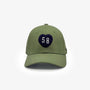 Casquette en coton avec badge coeur SB vert army serge blanco