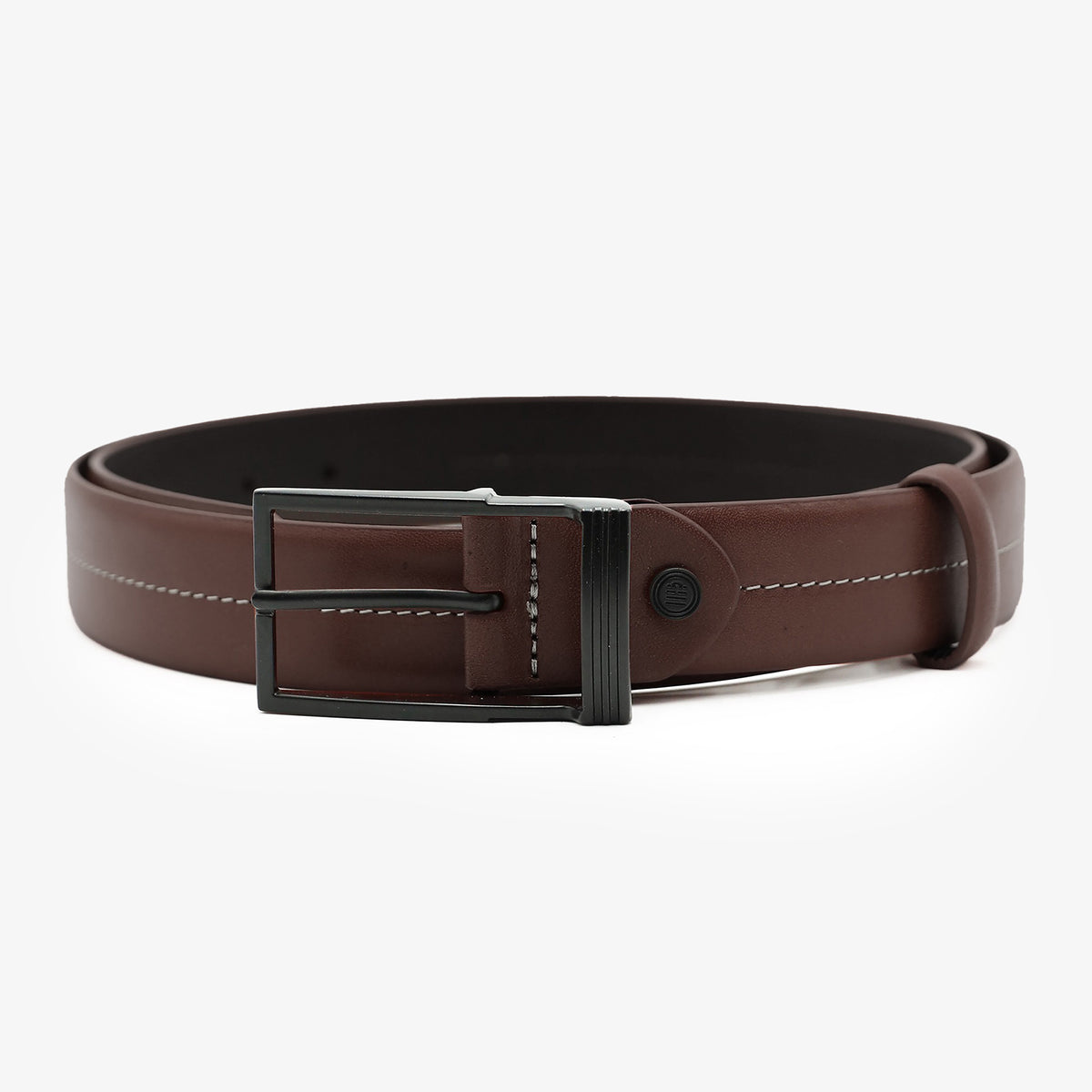 Ceinture En Cuir Marron HOMME SERGE BLANCO