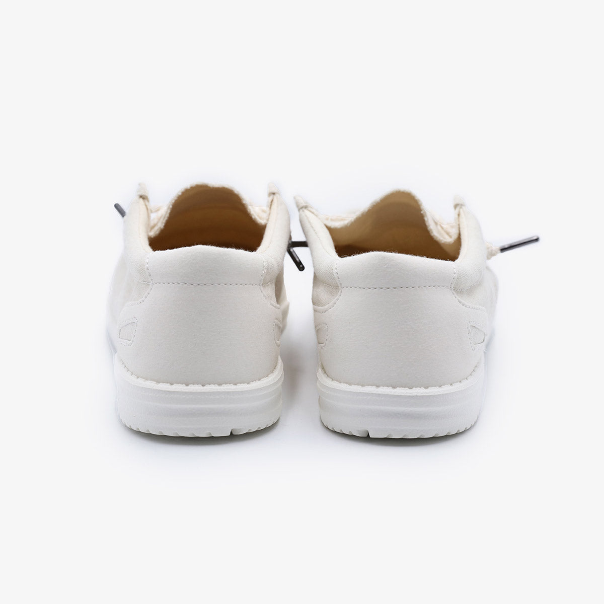 Chaussure Bateau Saint Jean En Toile Blanc Ecru Homme SERGE BLANCO