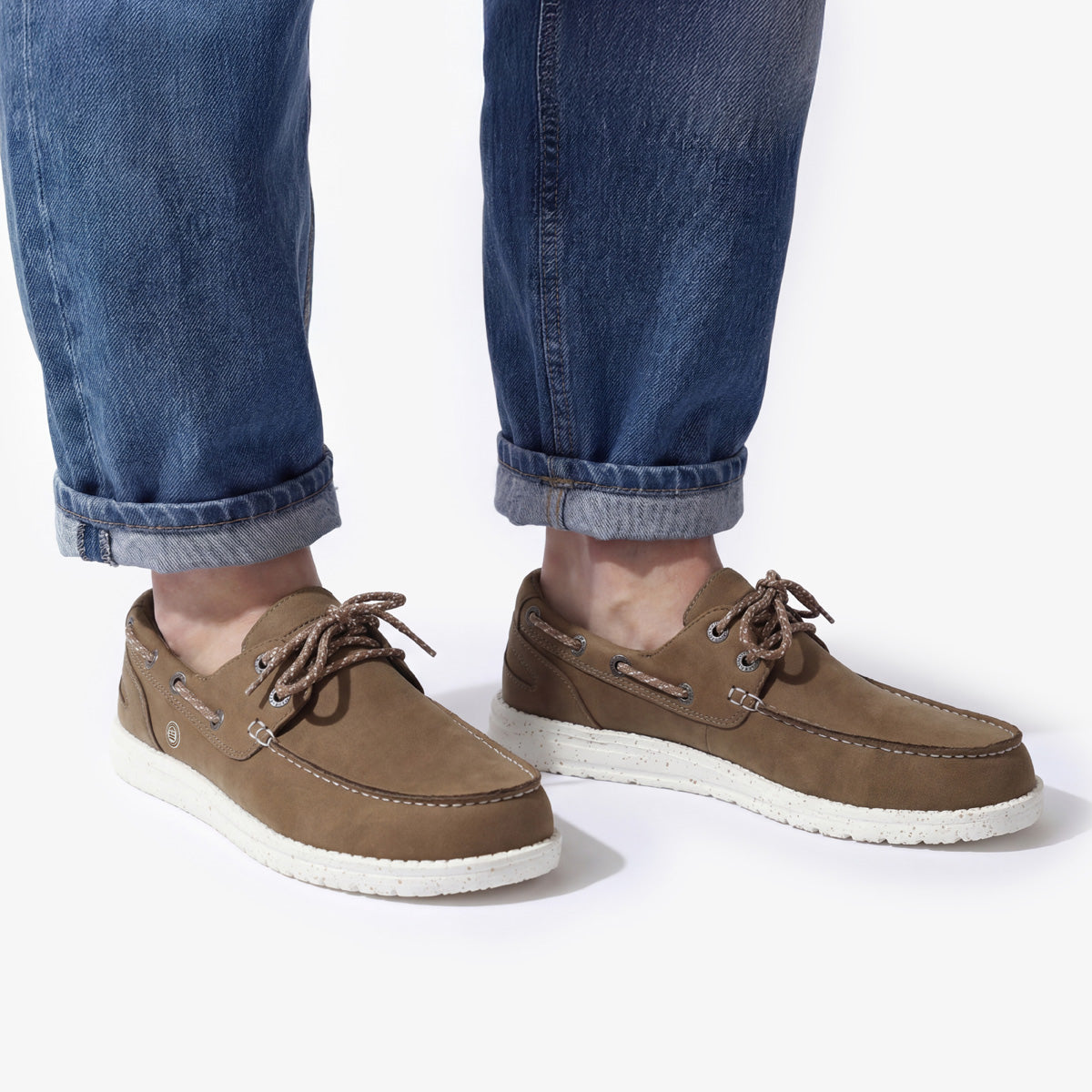 Socoa Taupe Bootsschuhe aus Nubukleder für Herren SERGE BLANCO