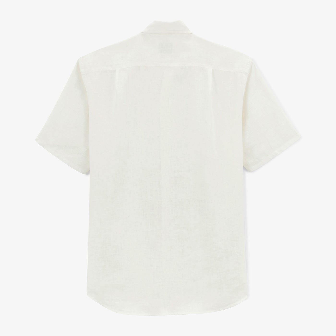 Chemise Charles Manches Courtes Blanche En Lin Homme SERGE BLANCO