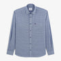 Chemise Charles Manches Longues En Coton Bleue Motifs Homme SERGE BLANCO