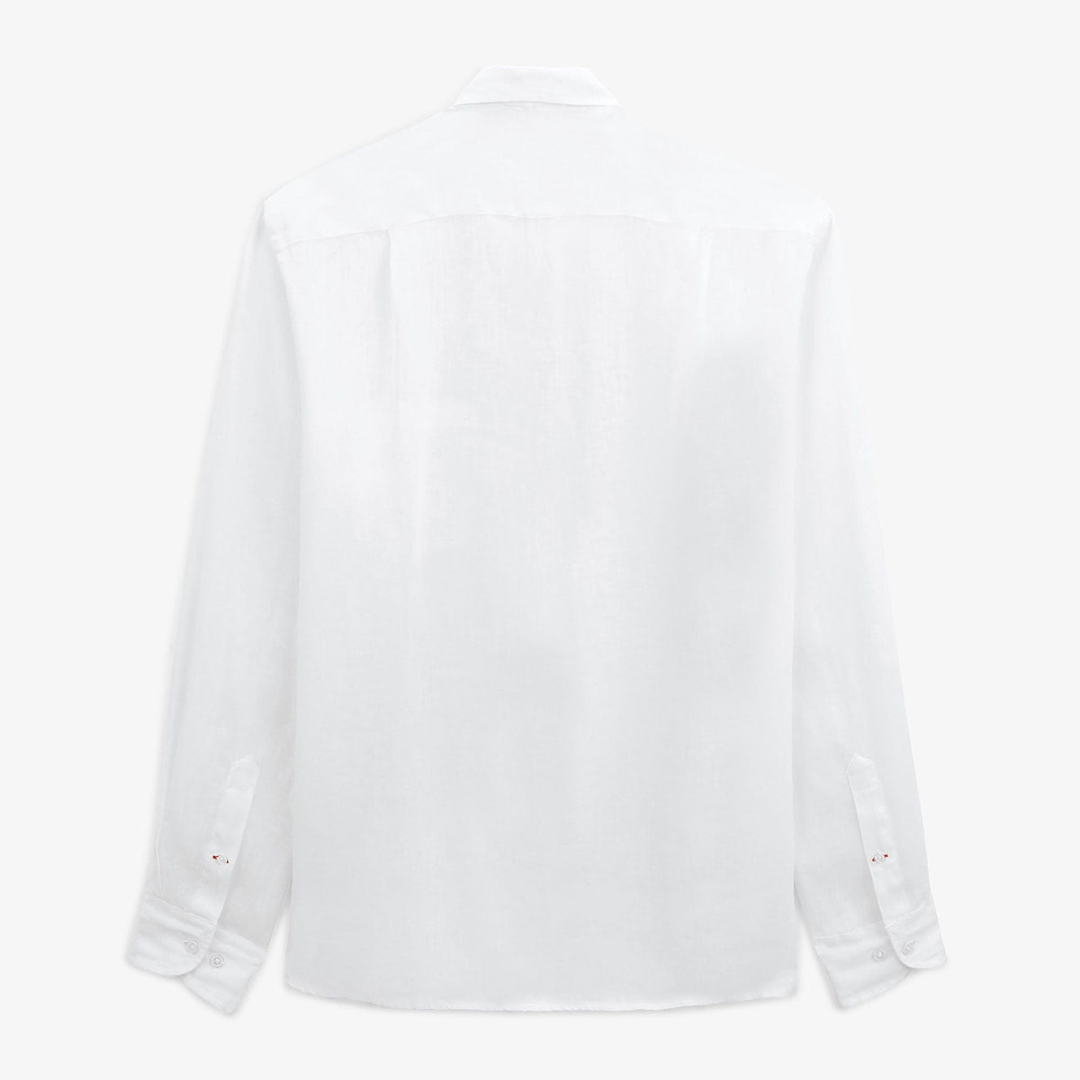 Chemise Charles Manches Longues En Lin Blanche Homme SERGE BLANCO