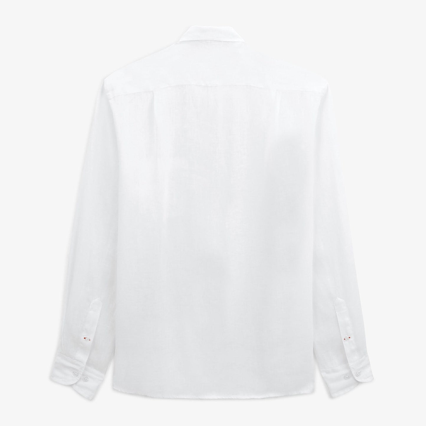 Chemise Charles Manches Longues En Lin Blanche Homme SERGE BLANCO