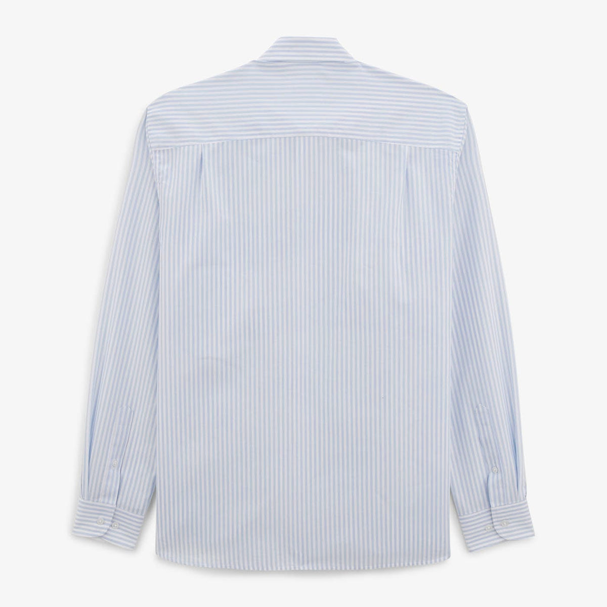 Chemise Charles Manches Longues Homme En Coton Bleu Ciel A Rayures SERGE BLANCO