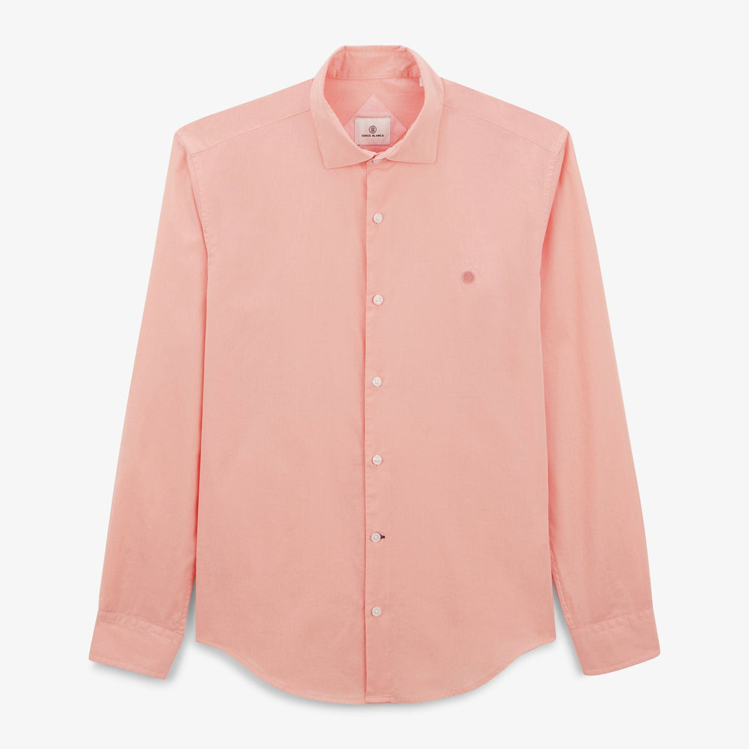 Men's Long-Sleeved Cotton Shirt Skin SERGE BLANCO