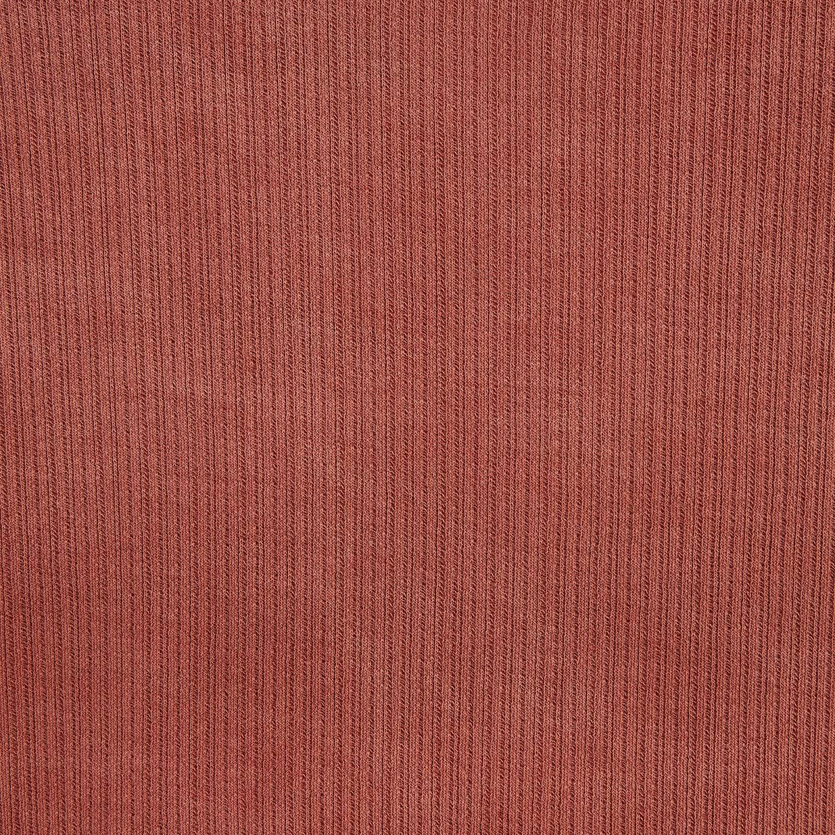 Kurzarmhemd aus rostorangefarbenem Jacquard-Baumwollstoff HOMME SERGE BLANCO