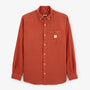 Chemise Manches Longues Avec Poche Poitrine Orange Rouille Homme SERGE BLANCO