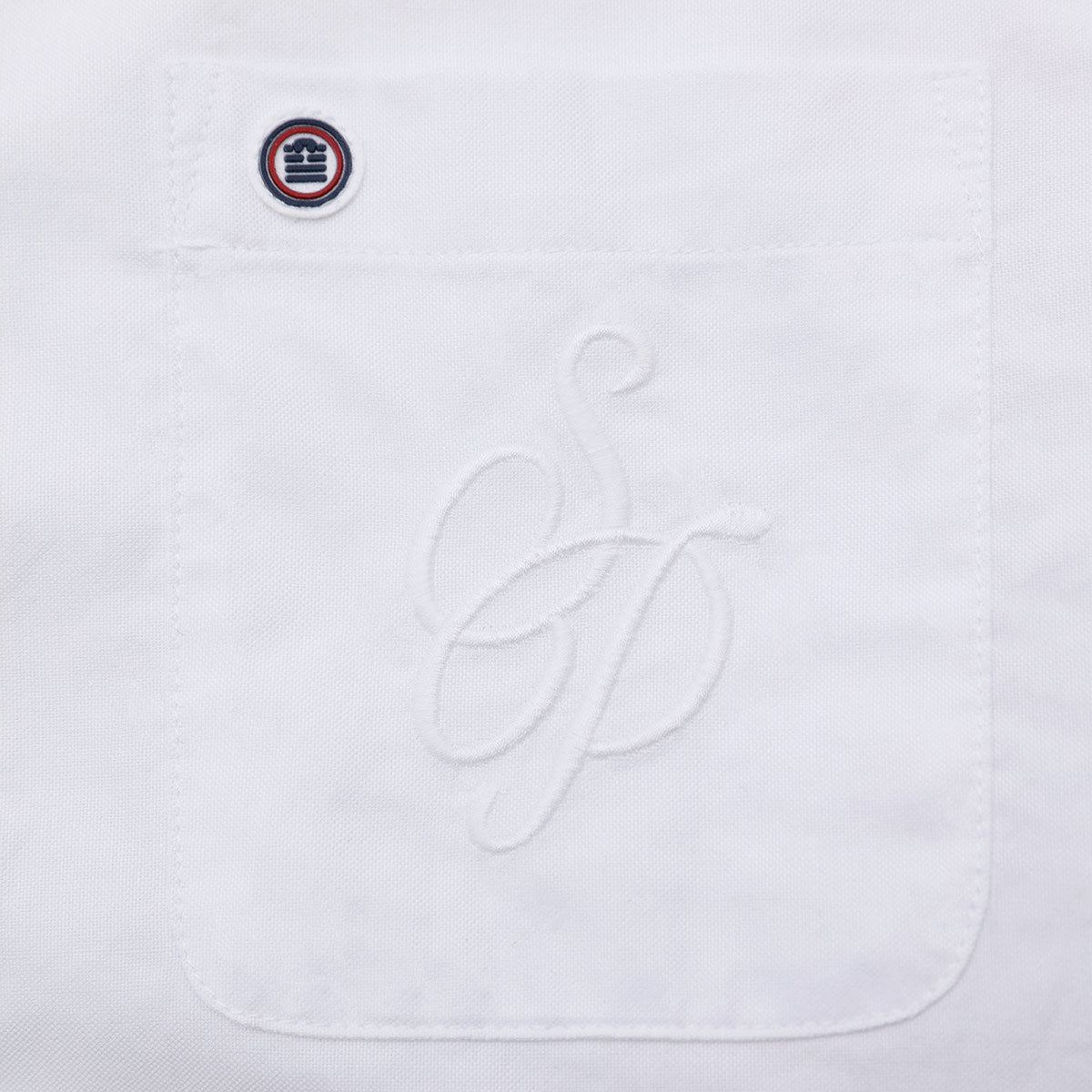 Camicia bianca a maniche lunghe Section Paloise UOMO SERGE BLANCO
