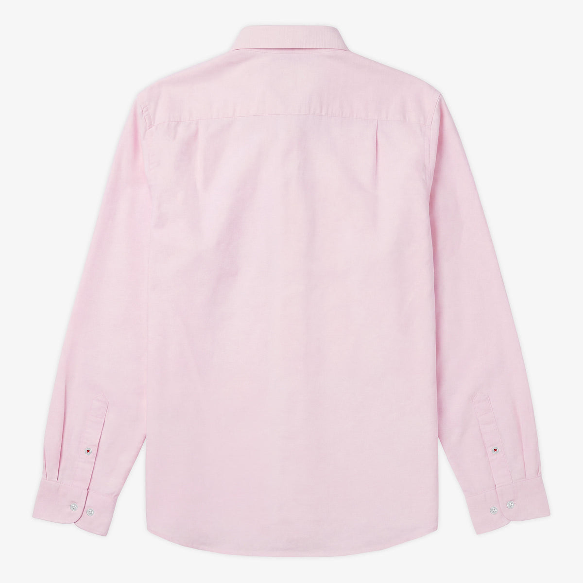Chemise Manches Longues en coton Oxford Rose avec Ganse Bicolore Homme SERGE BLANCO