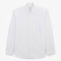 Chemise manches longues en coton stretch unie blanche HOMME SERGE BLANCO