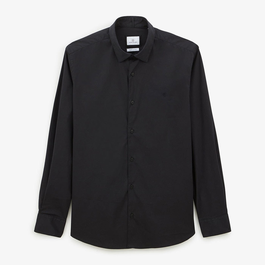 SERGE BLANCO Men's Black Long-Sleeve Shirt