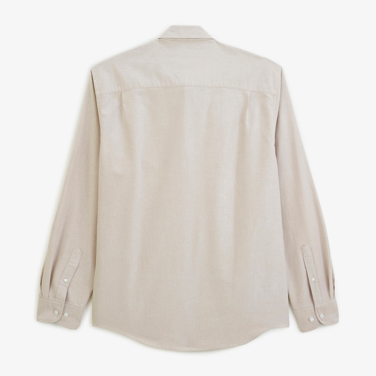 Camisa de manga larga Oxford con correa SB beige para hombre, de sarga, de BLANCO