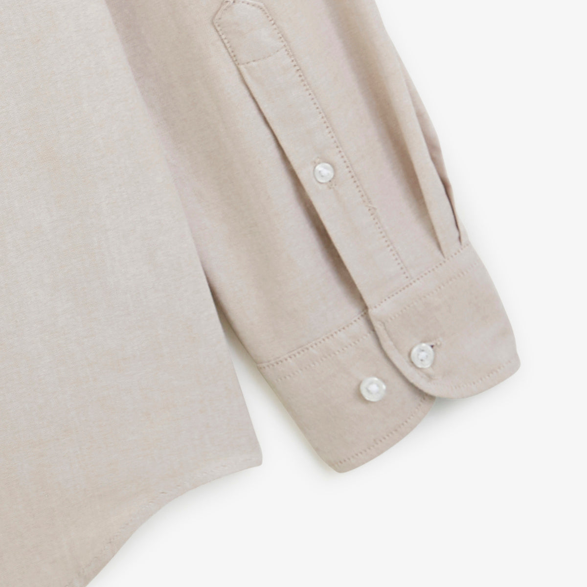 Camisa de manga larga Oxford con correa SB beige para hombre, de sarga, de BLANCO