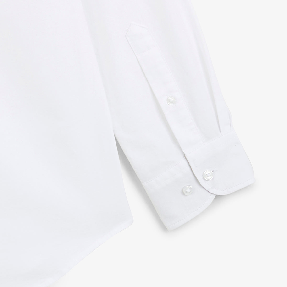 Camisa de manga larga Oxford con correa SB blanca para hombre, de sarga, de BLANCO