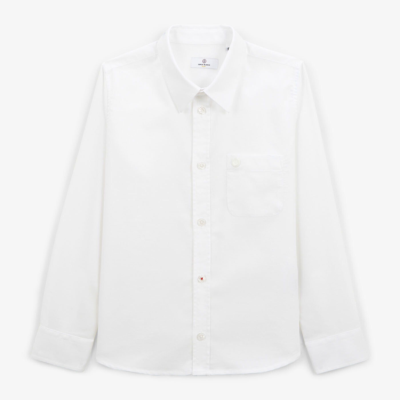 Chemise Regular Oxford Junior Blanche SERGE BLANCO