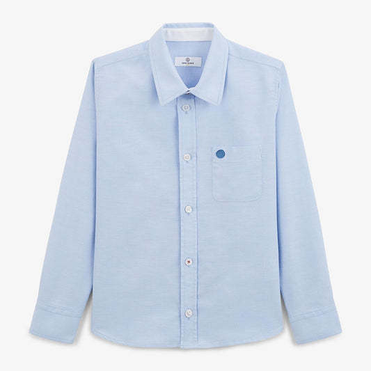 Chemise Regular Oxford Junior Bleu Ciel SERGE BLANCO