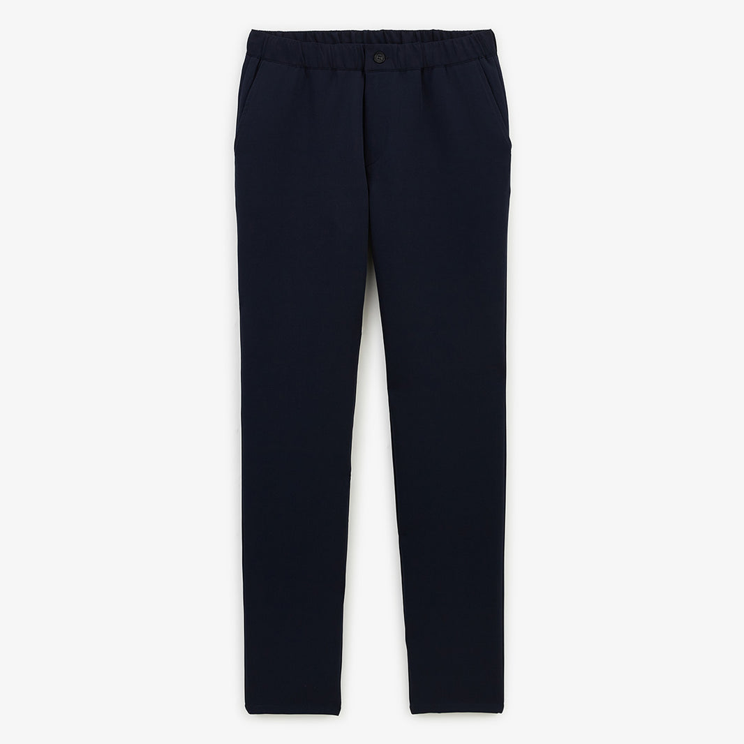 Chino 549 regular stretch cintura elástica azul marino hombre sarga blanco 