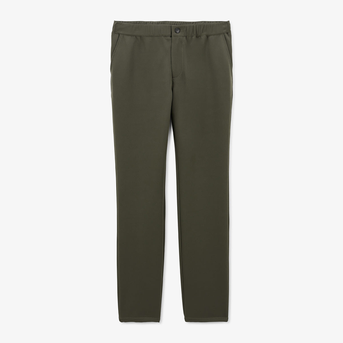 Chino 549 stretch regular confort taille élastiqué vert militaire Homme SERGE BLANCO