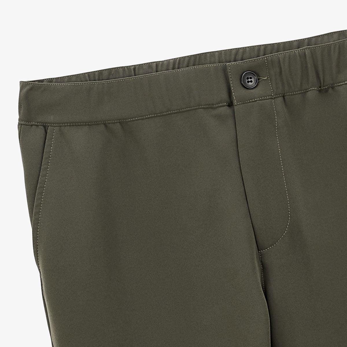 Chino 549 stretch regular confort taille élastiqué vert militaire Homme SERGE BLANCO