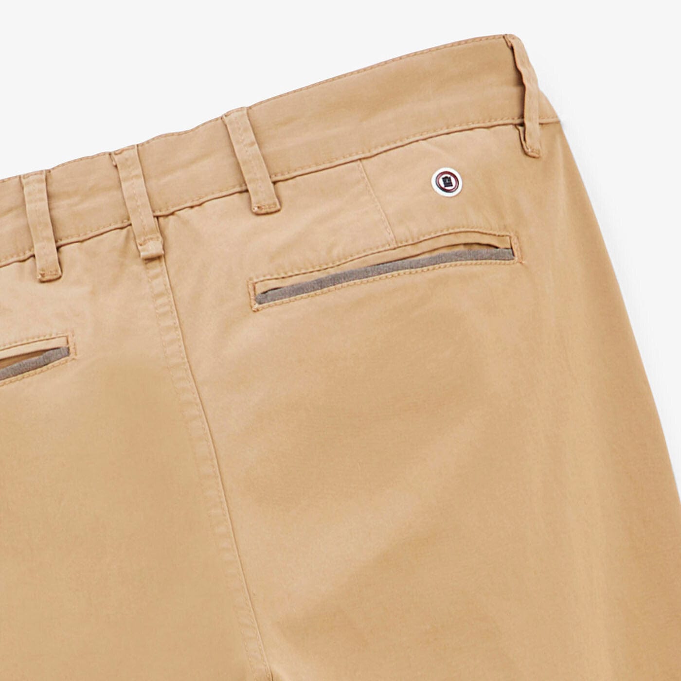 Chino 702 Coupe Confort En Coton Beige Homme SERGE BLANCO