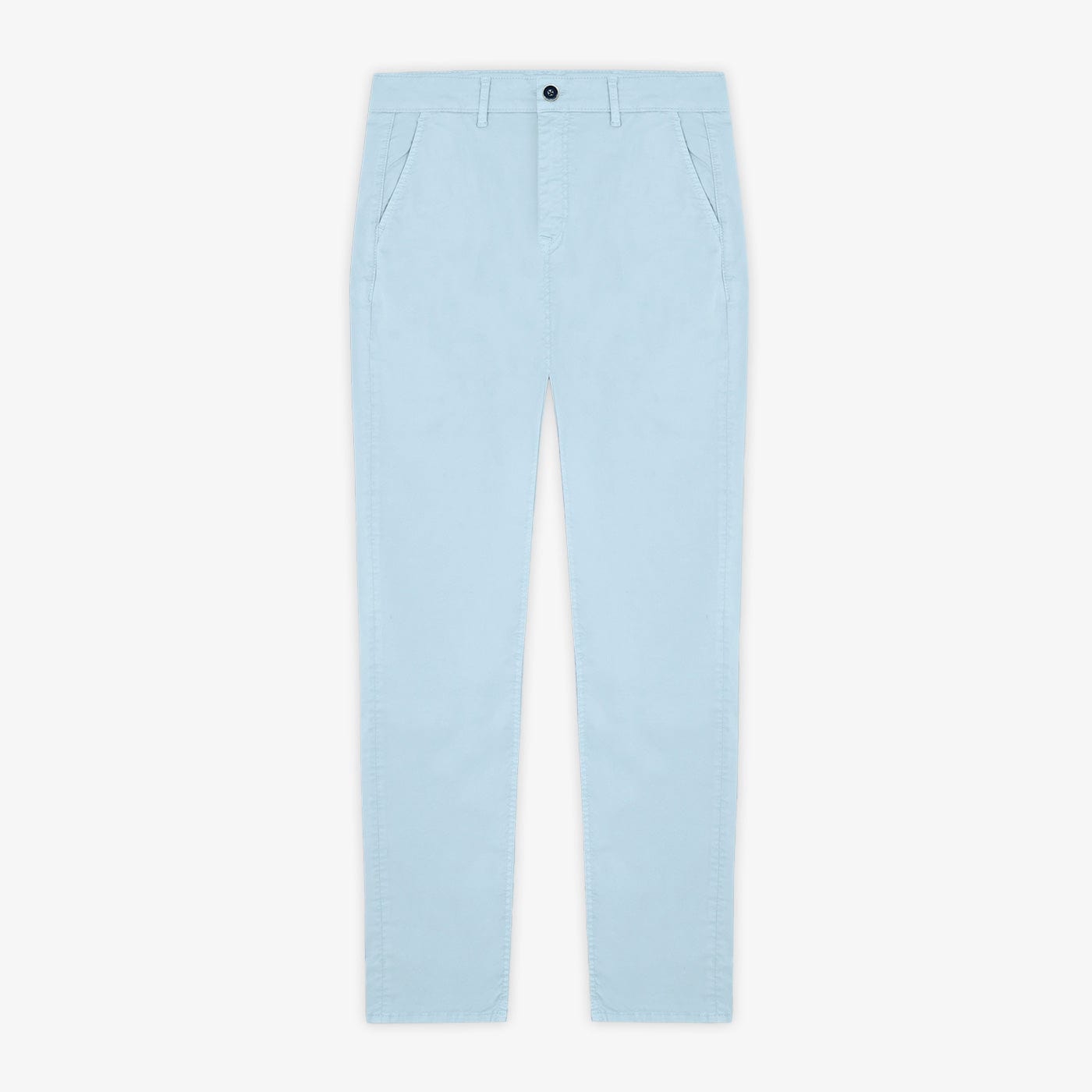 Chino 702 Coupe Confort En Coton Bleu Ciel Homme SERGE BLANCO