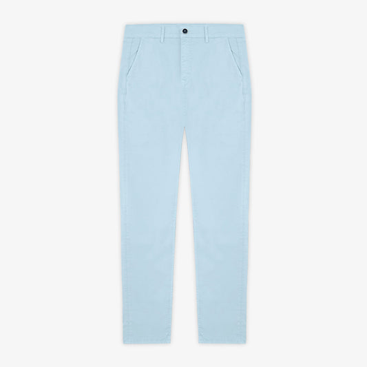 Chino 702 Coupe Confort En Coton Bleu Ciel Homme SERGE BLANCO