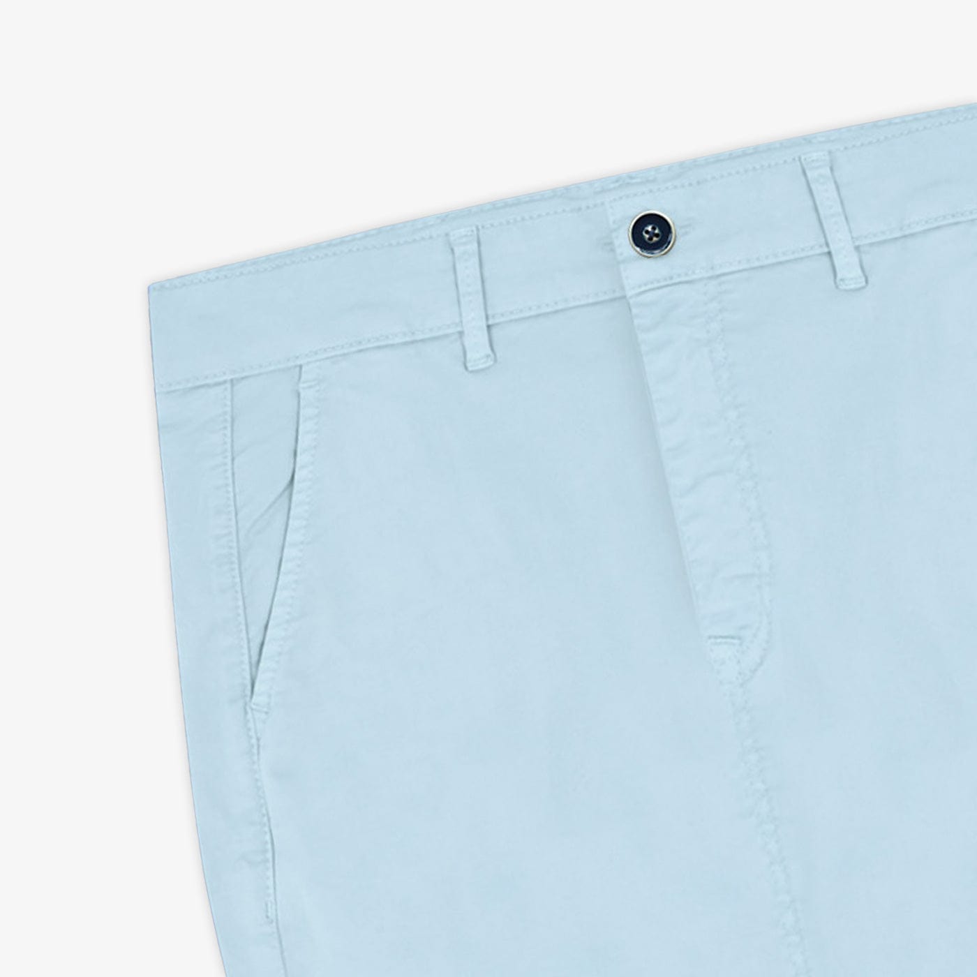 Chino 702 Coupe Confort En Coton Bleu Ciel Homme SERGE BLANCO