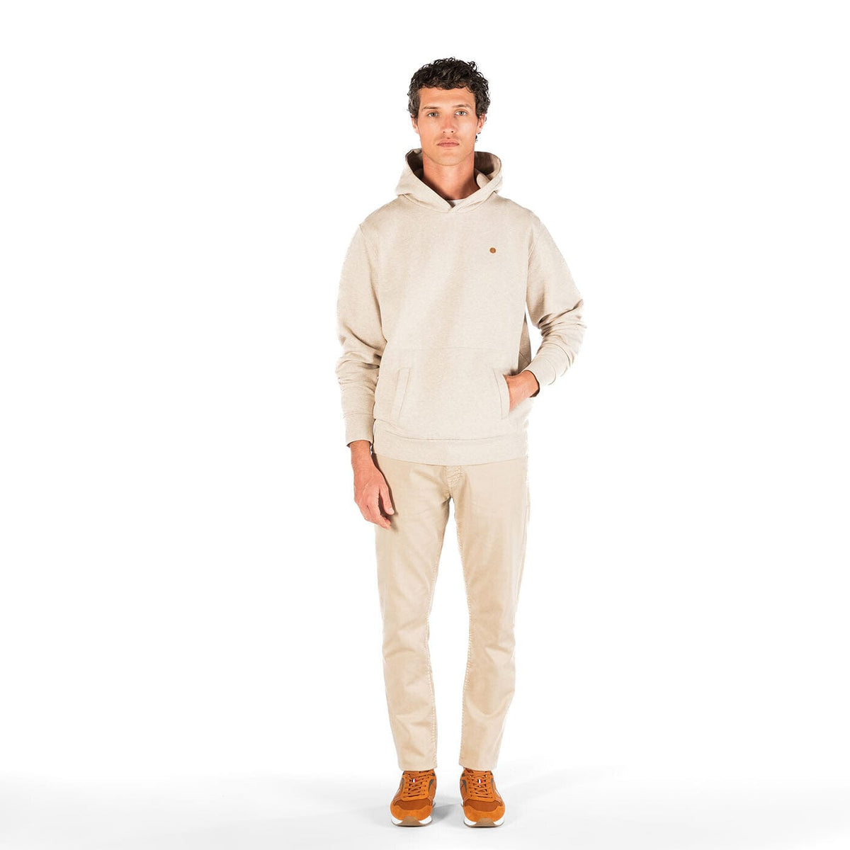 Chino 702 Coupe Confort En Coton Mastic Homme SERGE BLANCO