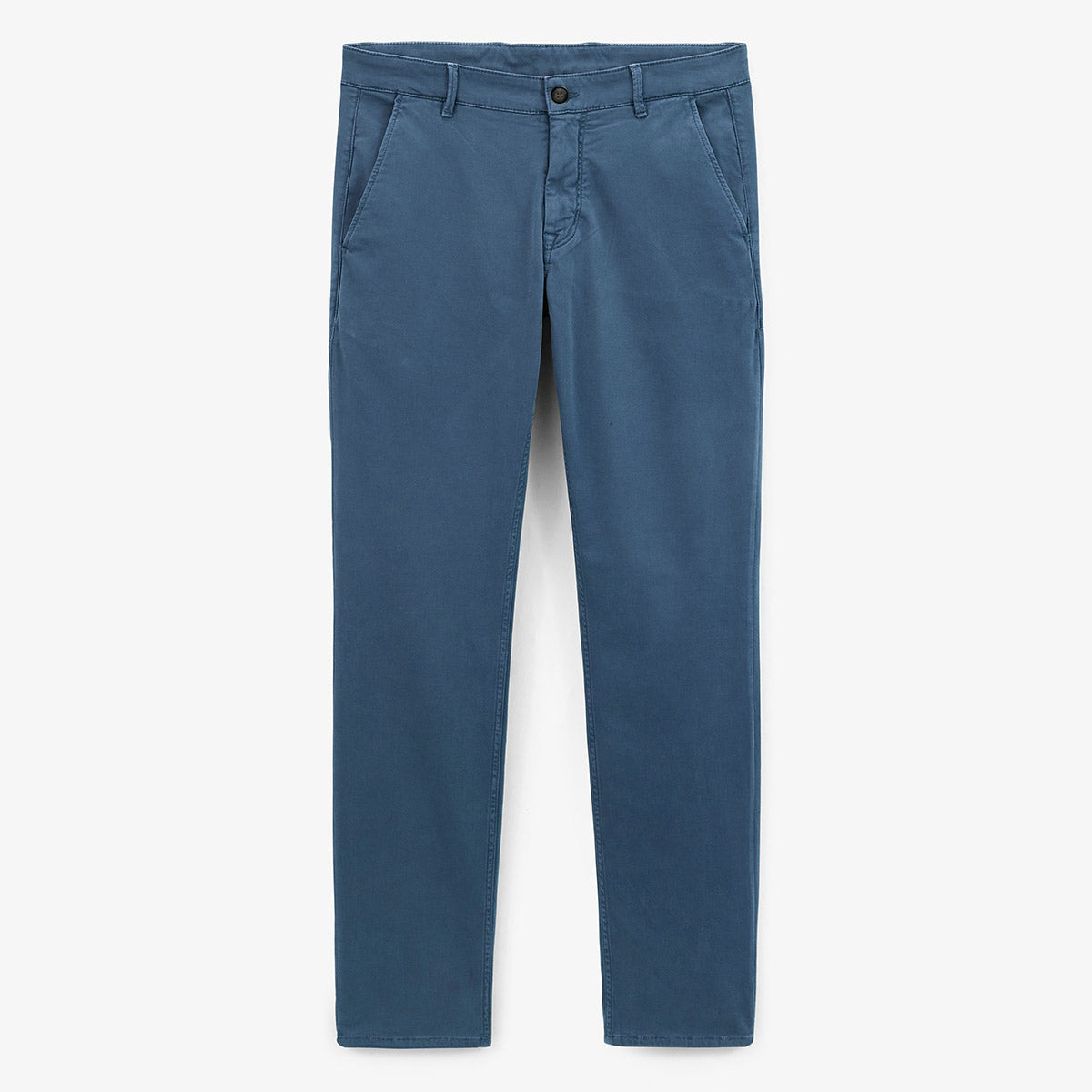 Chino 702 en Coton Coupe Confort Bleu Céruléen Homme SERGE BLANCO