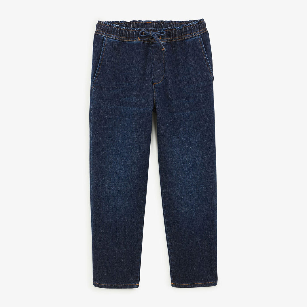 Chino 734 Junior van katoen, blauw denim, SERGE BLANCO