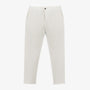 Chino 743 Elastiqué Toile Parachute Blanc Latte Homme SERGE BLANCO