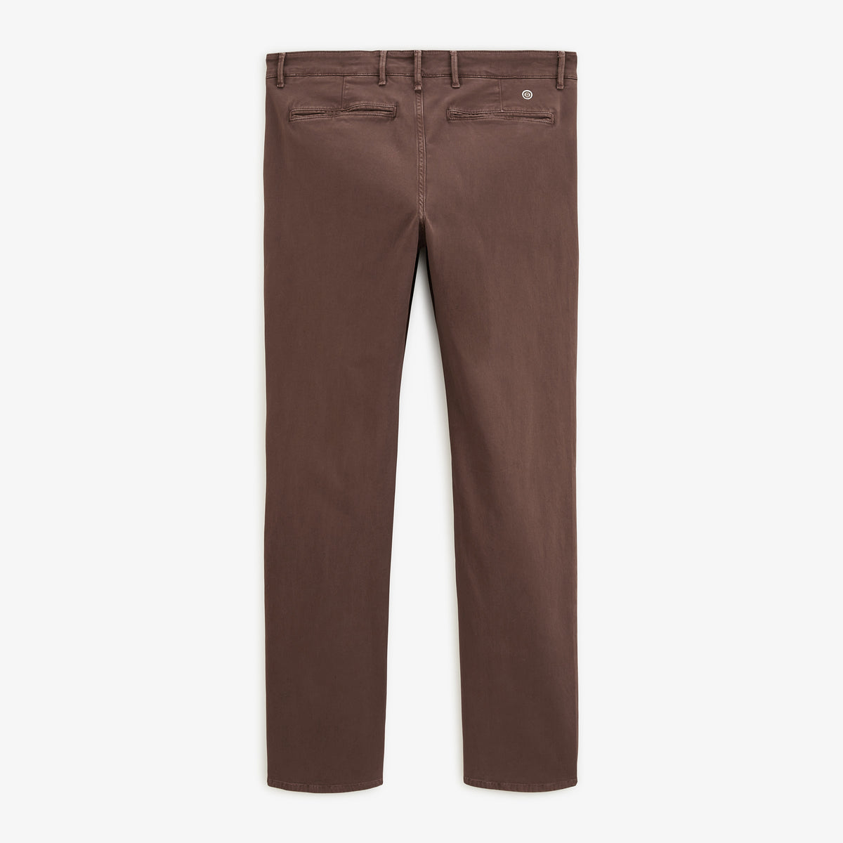 Chino 702 en coton stretch marron, vue de dos.