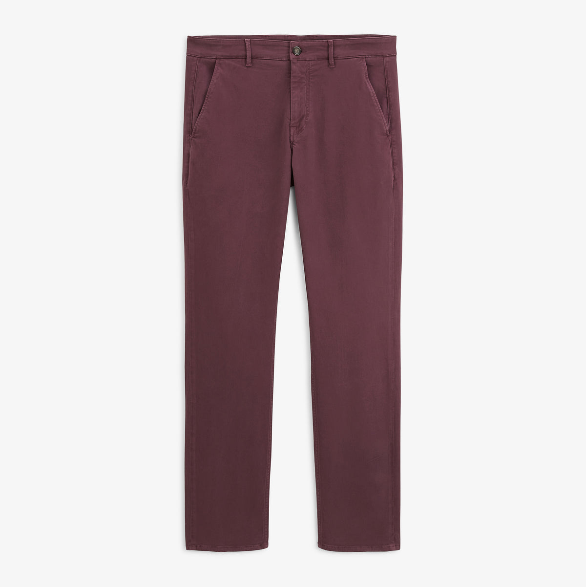 Chino rouge 702 coupe confort, vue de face.