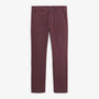 Chino rouge 702 coupe confort, vue de face.
