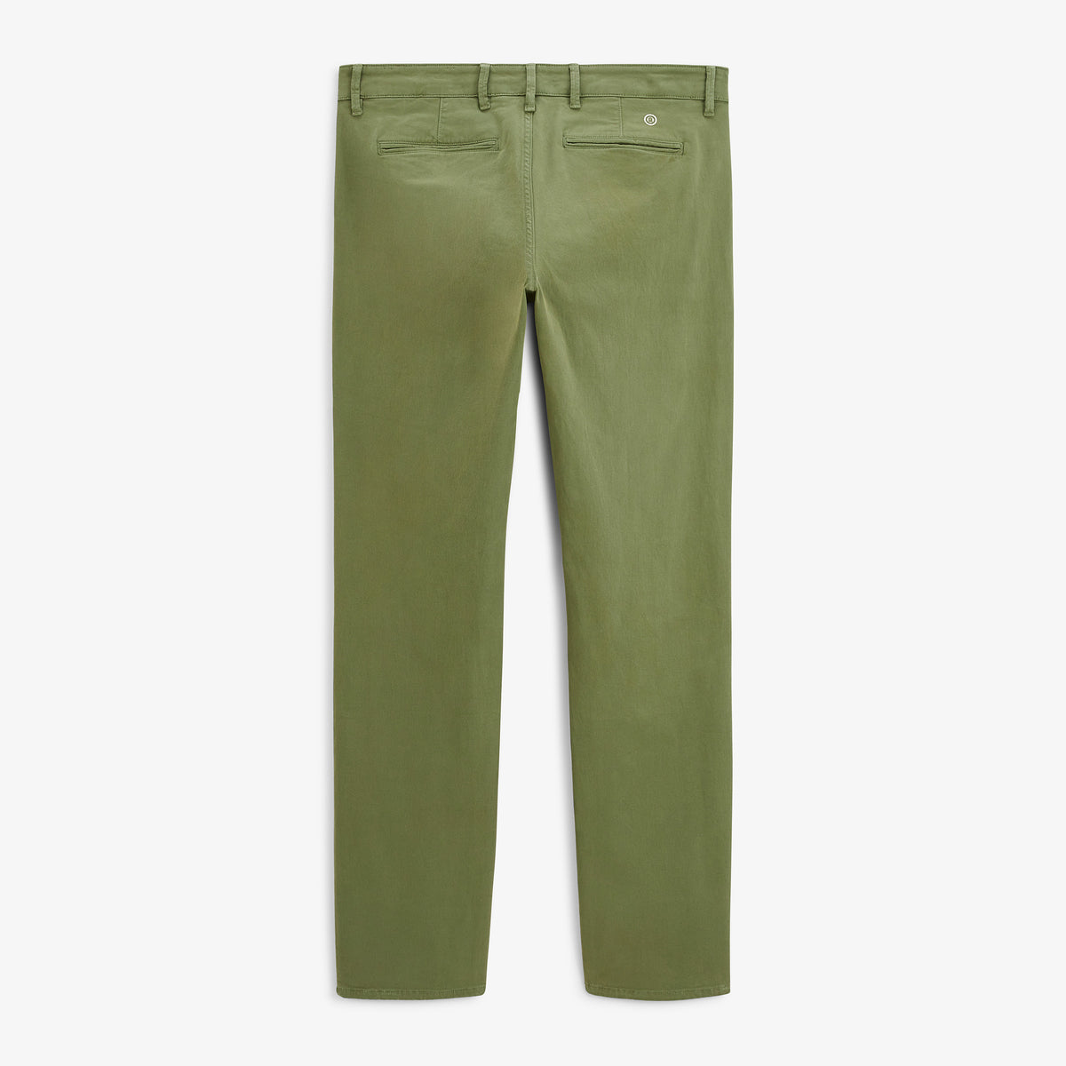 Chino 702 en coton stretch vert thym, vue de dos.