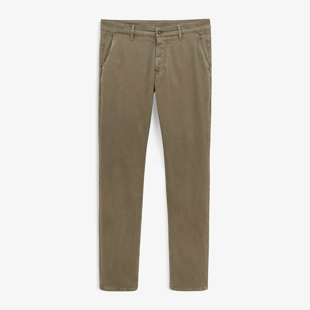 Pantaloni chino in cotone dal taglio comodo verde militare da uomo SERGE BLANCO