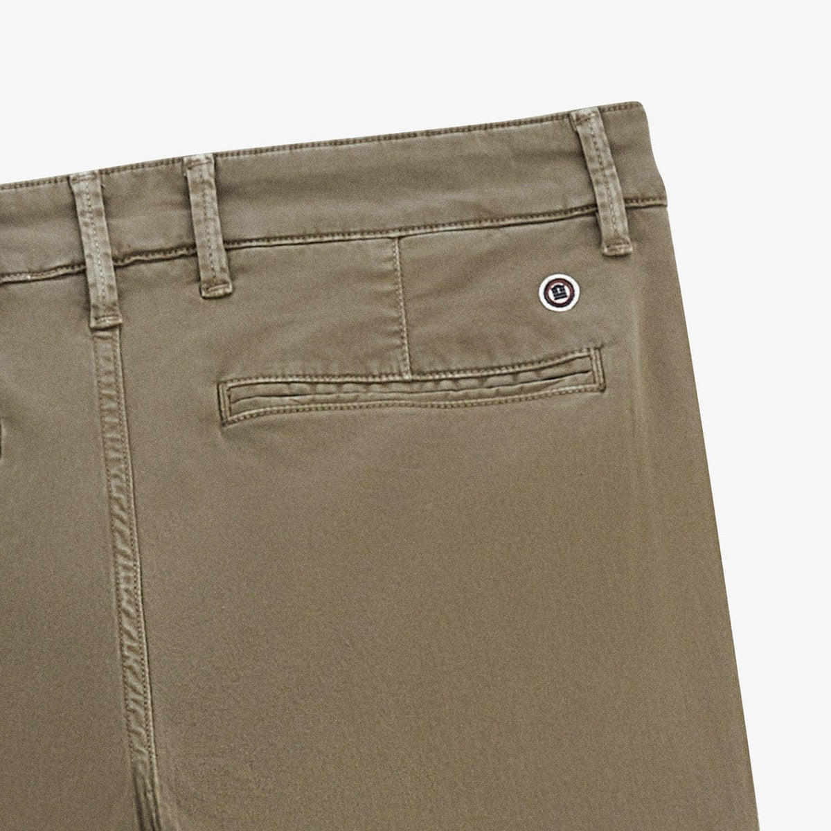 Chino En Coton Coupe Confort Vert Militaire Homme SERGE BLANCO