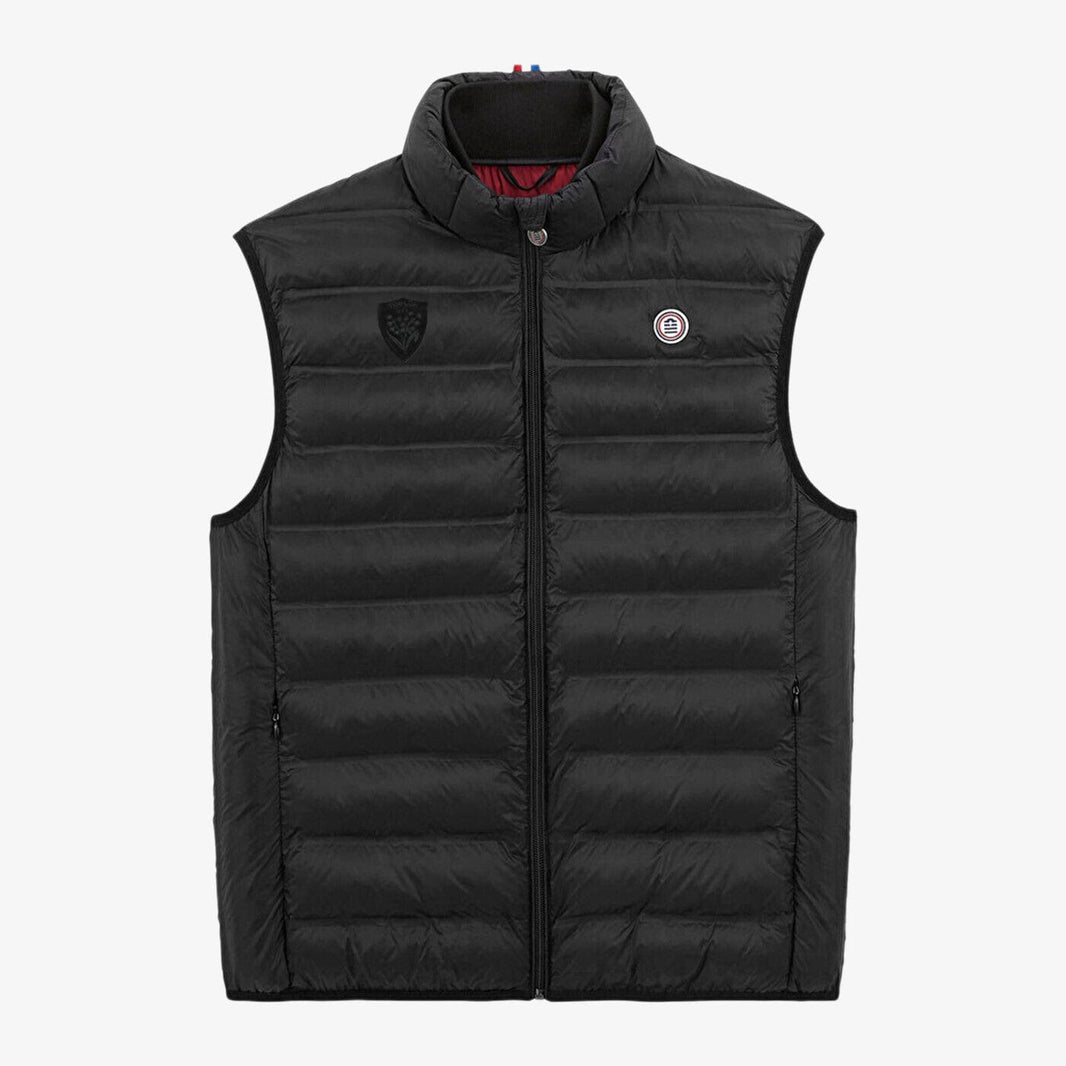 Zwarte mouwloze donsjas RCT Piumino voor heren van SERGE BLANCO