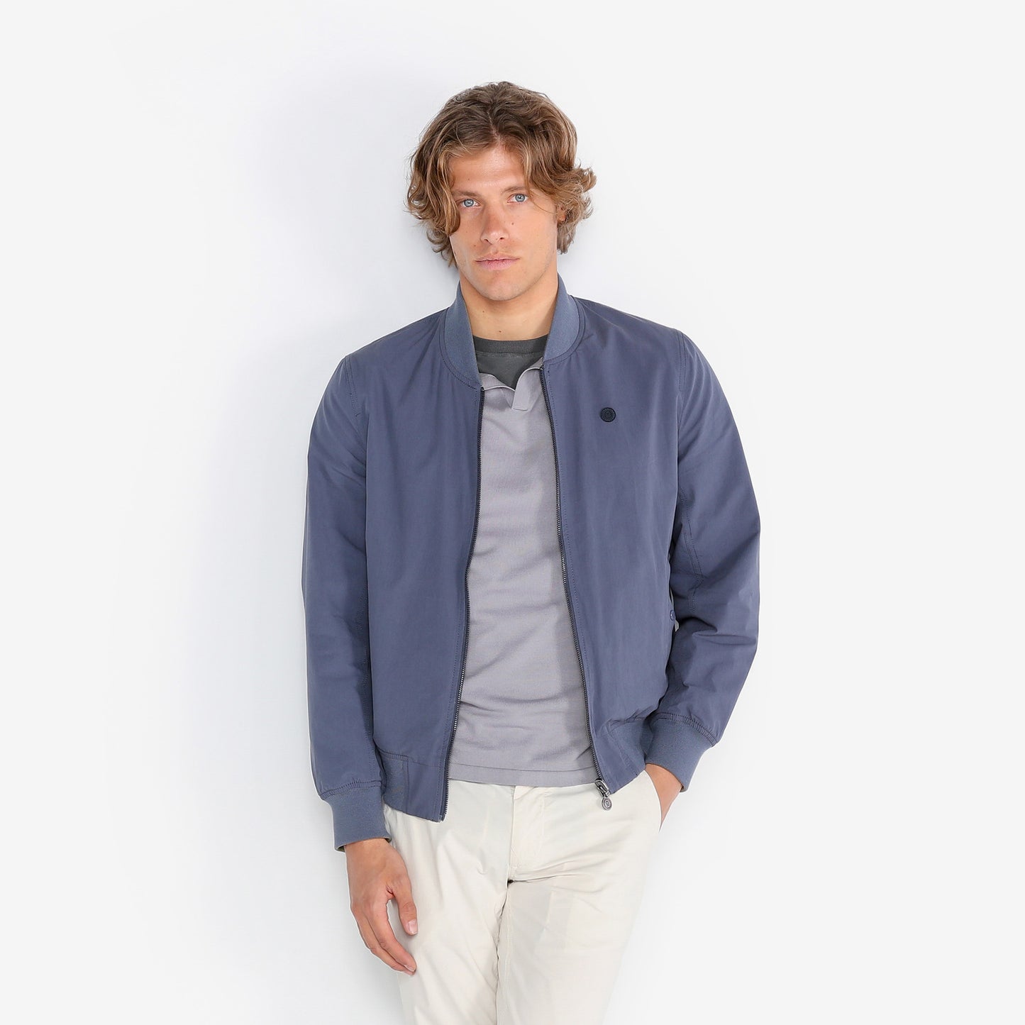 Danielo reversible blue and military bomber