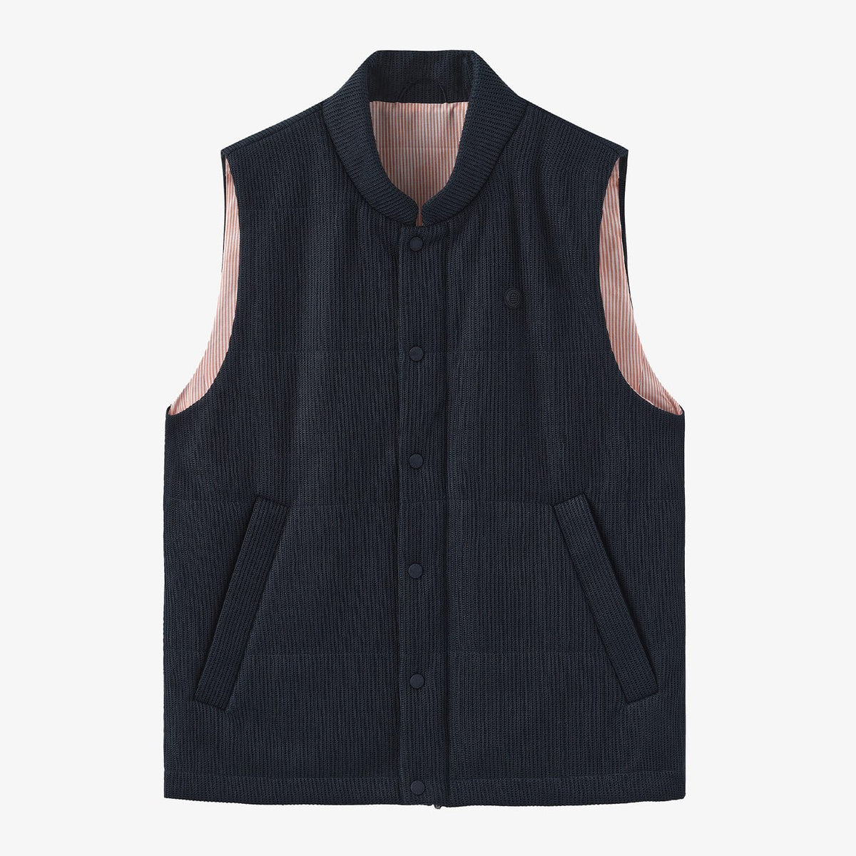 Gilet Donation en Maille Bleu Foncé Homme SERGE BLANCO