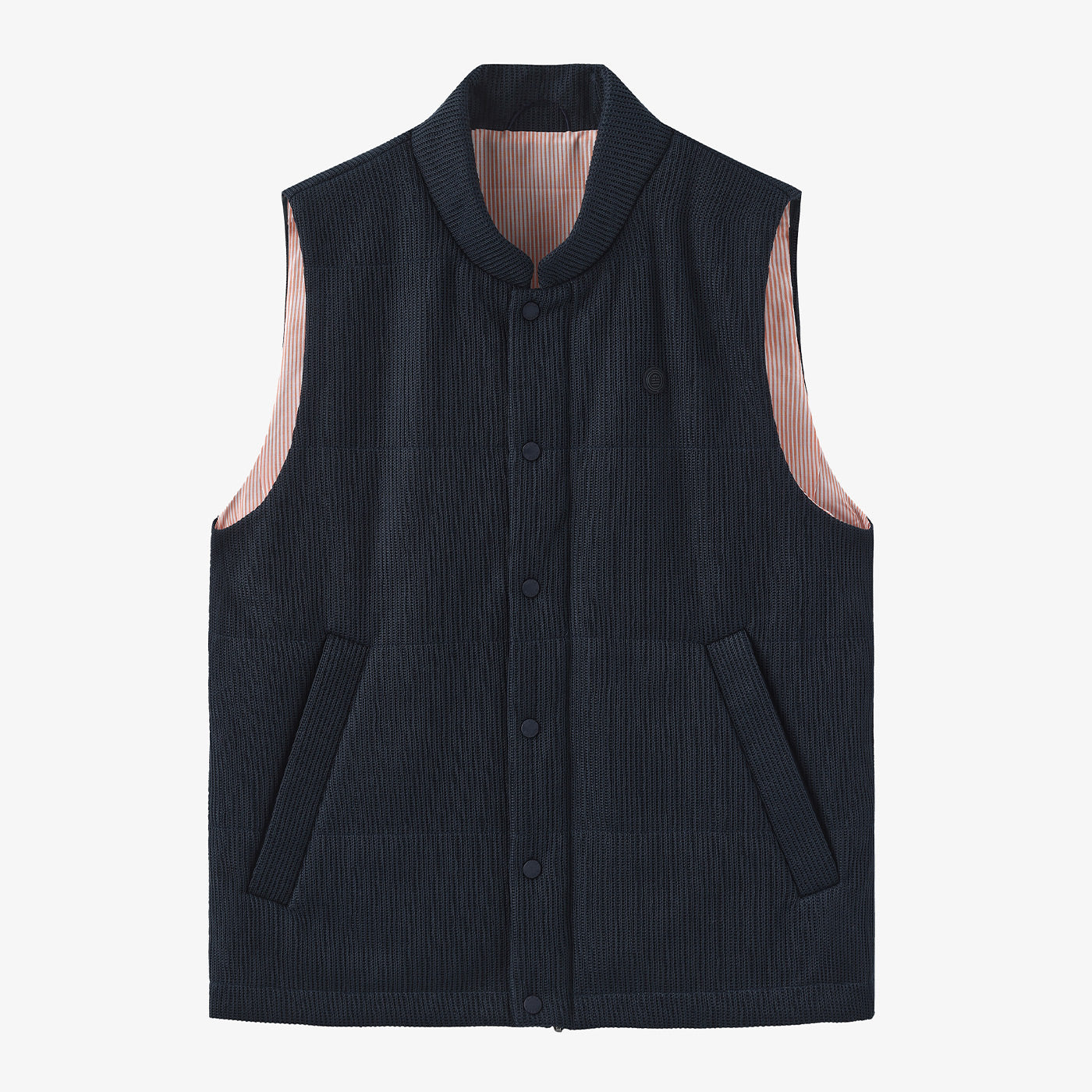 Gilet Donation en Maille Bleu Foncé Homme SERGE BLANCO