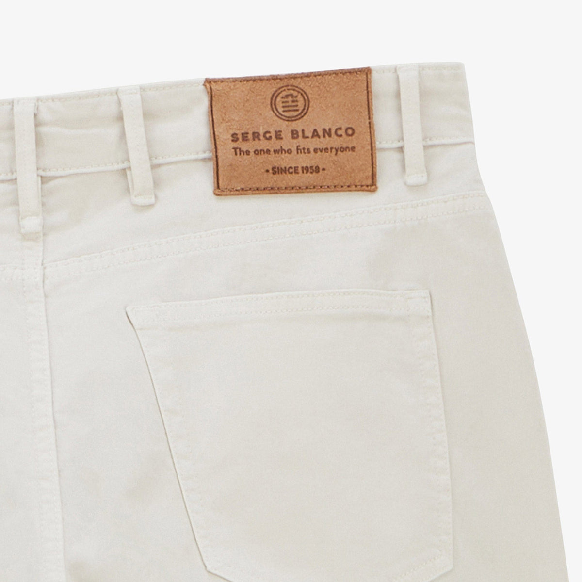 Jean 325 Slim Powertwist Blanc Latte Homme SERGE BLANCO