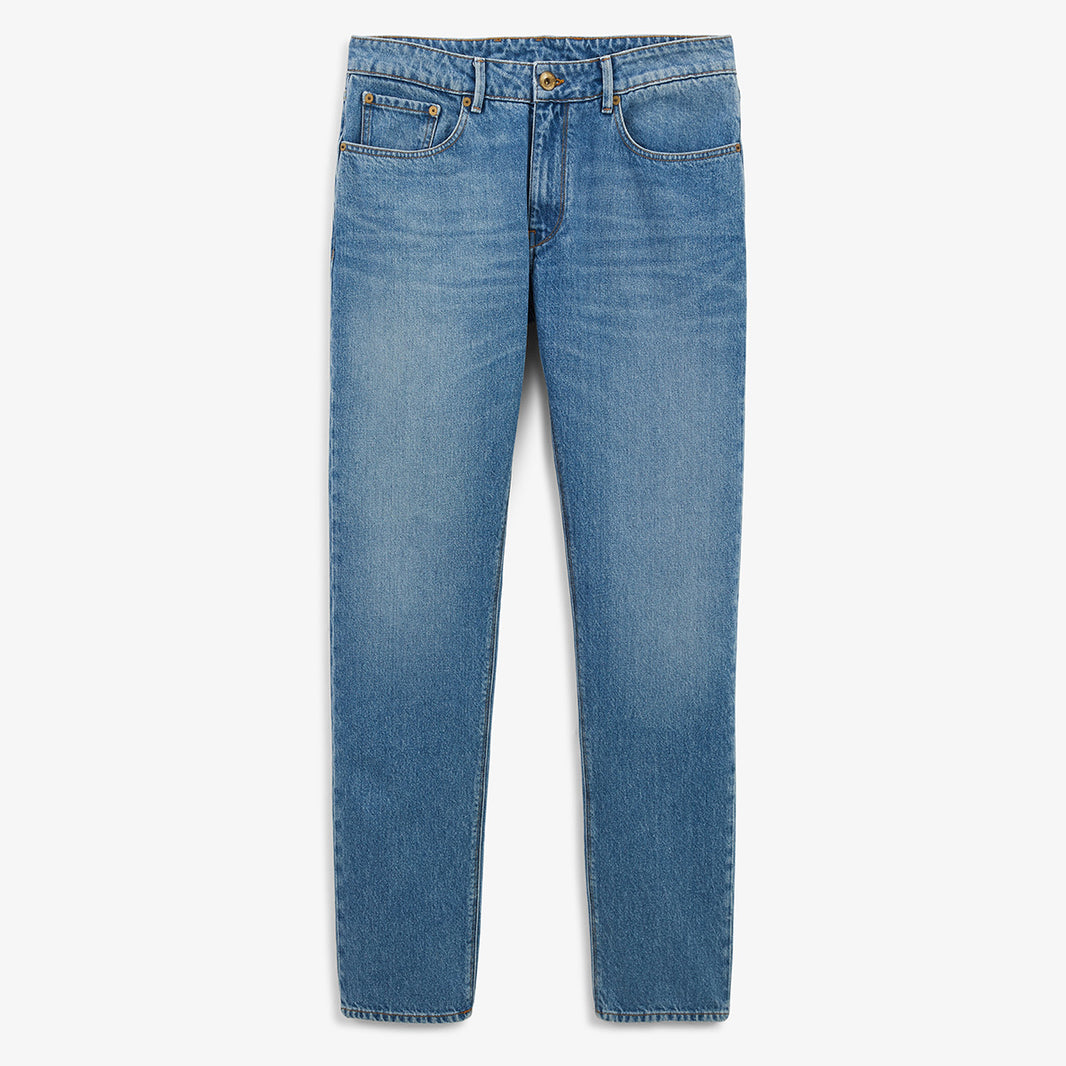 Pantalon en maille sergée casual homme bleu clair Pantalon en maille sergée casual homme bleu clair
